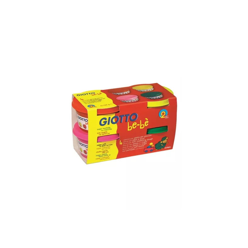 Giotto Bébé Pâte à modeler 4x100g R/J/M/V 464902