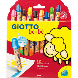 Giotto Étui 12 Crayons Maxi Bébé Réf 469700