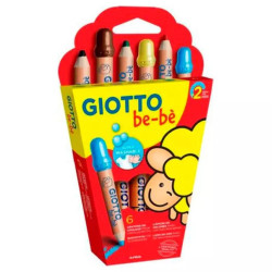 Giotto Crayons Maxi Bébé Etui 6 469600