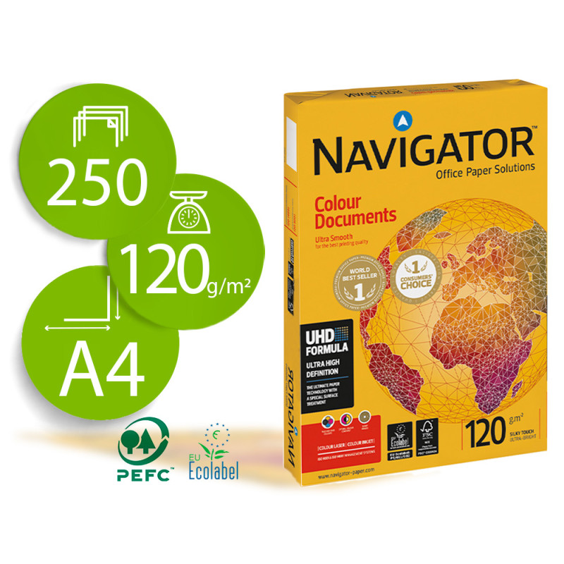Navigator Papier A4 250 feuilles 120g NAVIG_BLANC_A4_120