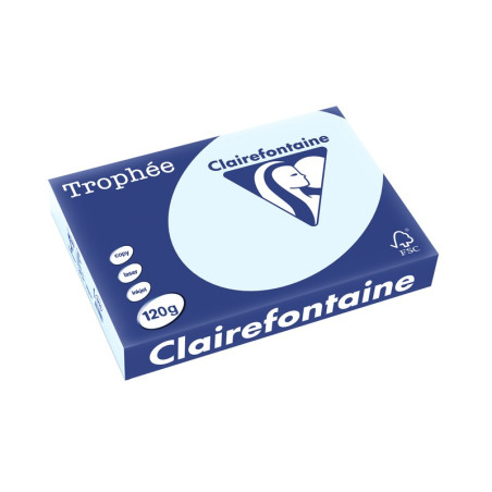 Clairefontaine Papier A4 Bleu 120g 250 Feuilles CLAIR_BLE_120G