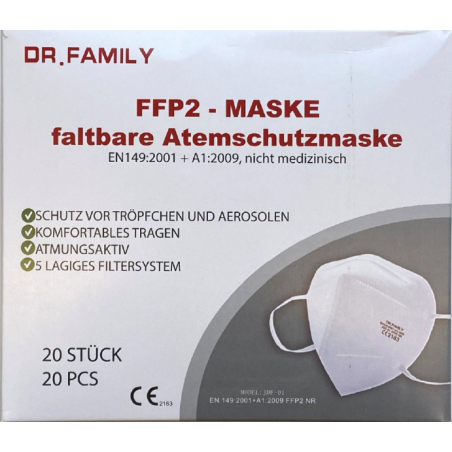 Masque FFP2 4 Couches x20 P20-FFP2-4C