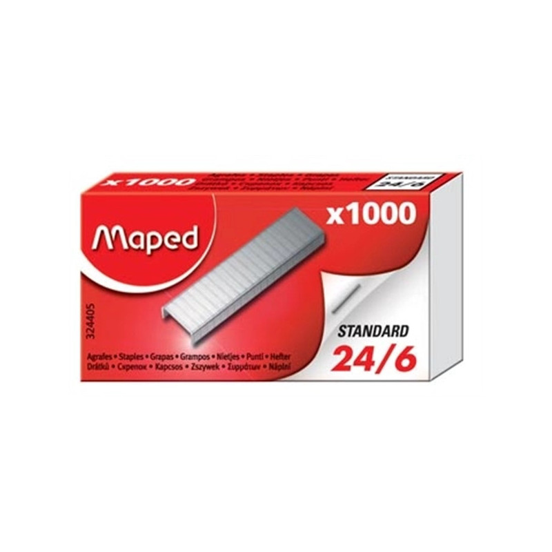 Maped Agrafes 24/6 Boîte de 1000 324405