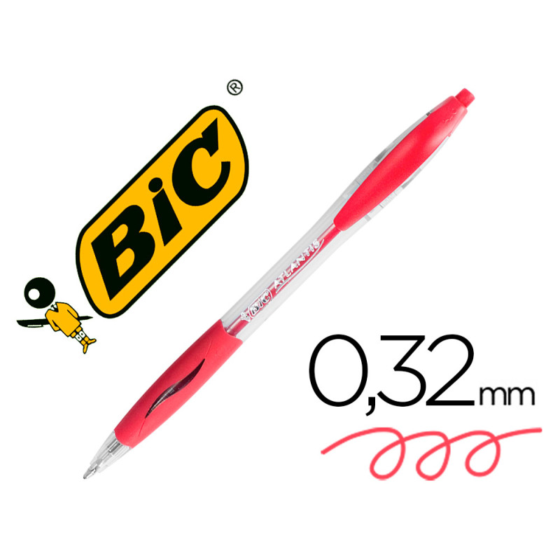 BIC Stylo Atlantis Rouge BTE-12 887133
