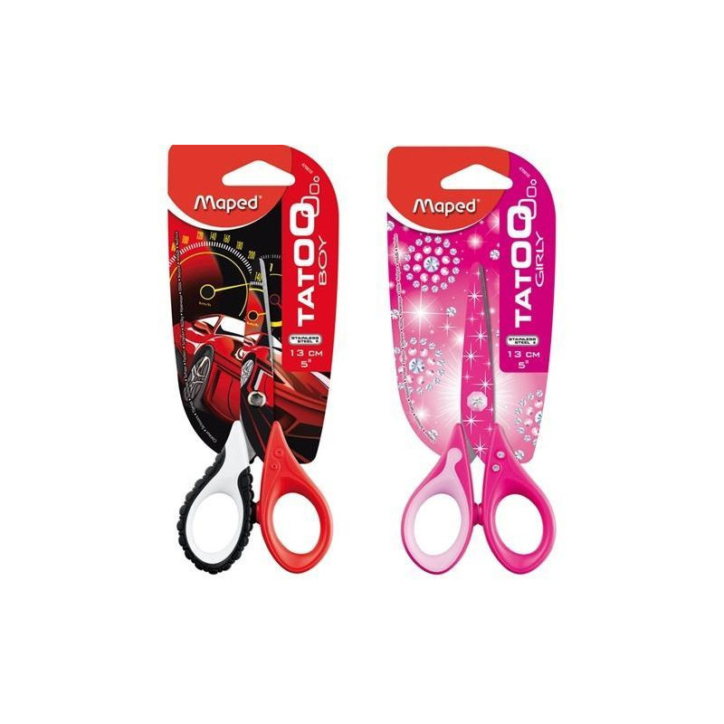 Maped Ciseaux Écolier 13cm Tatoo 470010