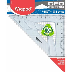 Maped Équerre 45° 21cm Cristal 242421