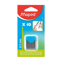 Maped Etui 10 Mines 2mm Compas 134210