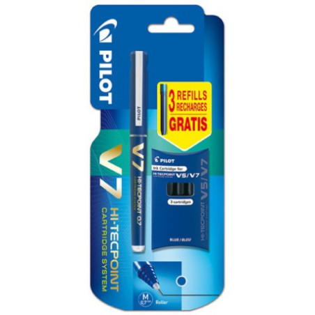 Pilot Feutre V5 Vert + 3 Recharges 022557