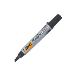 Bic Marqueur Pointe Biseautée Noir 880327