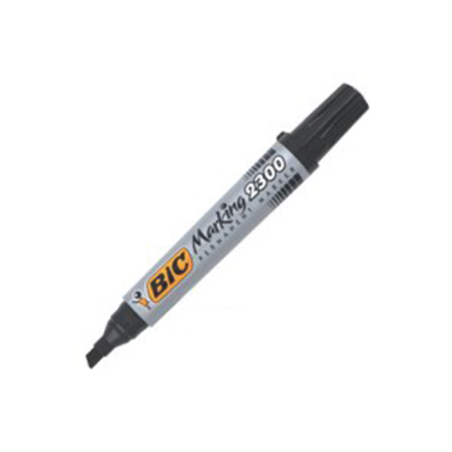 Bic Marqueur Pointe Biseautée Noir 880327