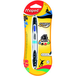 Maped Stylo Bille 4 Couleurs Twin Tip 229120