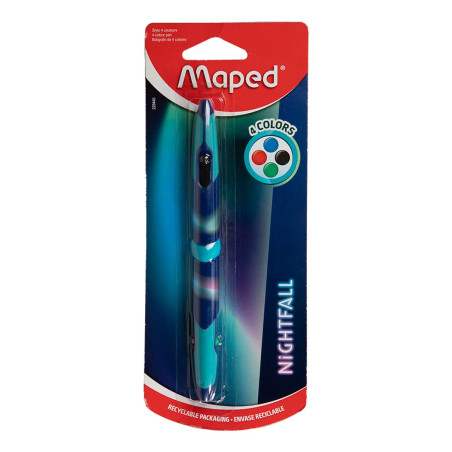 Maped Stylo bille 4 couleurs Nightfall 229445
