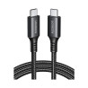 Ugreen Câble USB-C à USB-C 1m 60W Nylon Noir UGC15373N