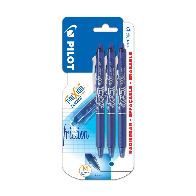 Pilot Stylo Bille Frixion Clicker Bleu 022116