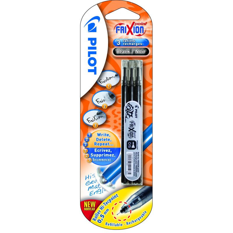 Pilot Recharge Frixion Point Noir 064939