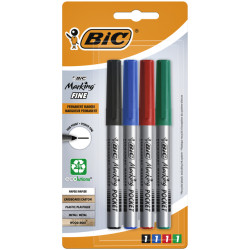 Bic Marqueur Permanent Pte Fine OGI Pocket Ass 875591