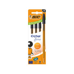 BIC Stylo Bille Cristal Fine Noir 516339