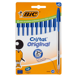 Bic Stylo Bille Cristal Bleu Blister 10 516352
