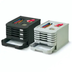 Bloc 6 Tiroirs Gris 1006-08