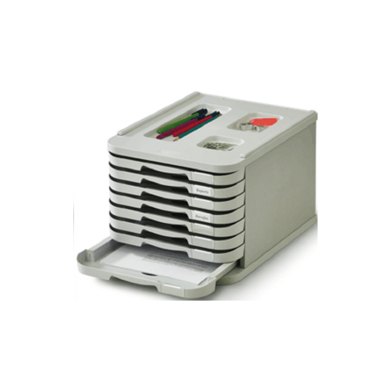 Faibo Bloc 8 Tiroirs Gris 1008-08