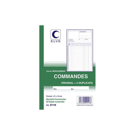 Bon de commande Elve 140x210 mm 50/3 LV2116