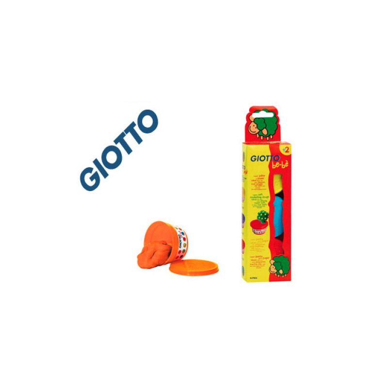 Giotto Bébé Pâte à Modeler 3x100g Jaune/Bleu/Rouge 462501