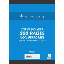 Cahier Double A4 200 Pages Sans Perforation 103718