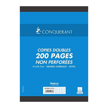 Cahier Double A4 200 Pages Sans Perforation 103718