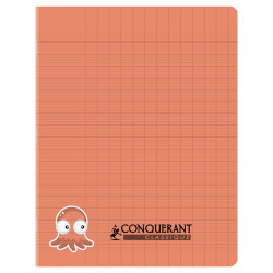 Conquerant Cahier piqûre 17x22 32P 2.5mm Rouge 002781