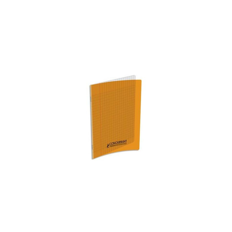 Cahier piqûre 17x22 32 pages couverture PP Orange 105462