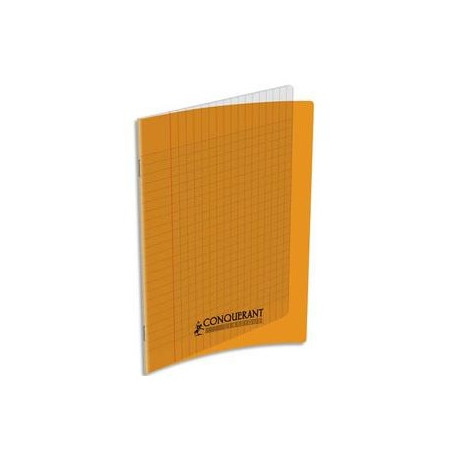Cahier piqûre 17x22 32 pages couverture PP Orange 105462