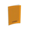 Cahier piqûre 17x22 32 pages couverture PP Orange 105462