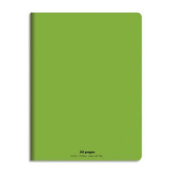 Cahier Piqué 17x22 32 Pages Couverture PP Vert