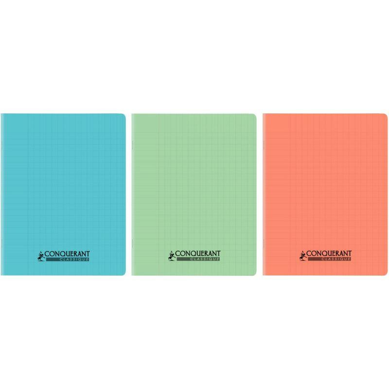 Conquerant Cahier 17x22 32P Double Ligne Bleu 002780