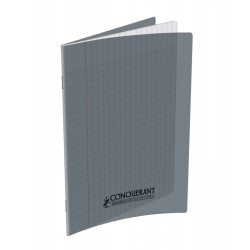 Conquérant Cahier Piqué 17x22cm 48 Pages Gris 013590