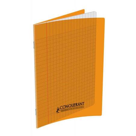 Conquerant Cahier Piqué 17x22 48P Couverture PP Orange 105471