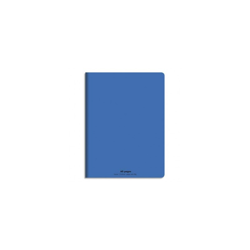 Cahier Piqué 17x22 60 Pages Couverture PP Bleu 100752