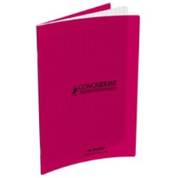 Conquerant Cahier Piqué 17x22 96 Pages Rose 002770