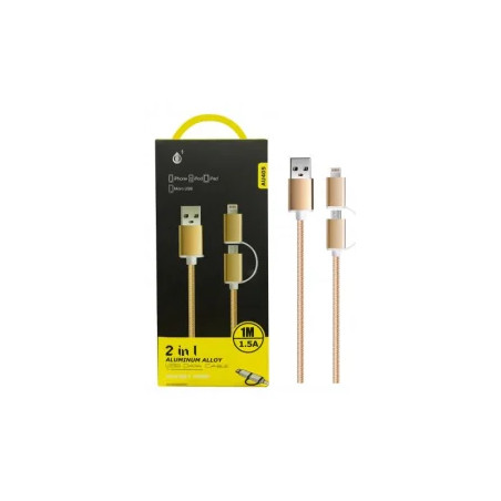 One+ Câble Micro USB + Lightning Or ITEKH23199059