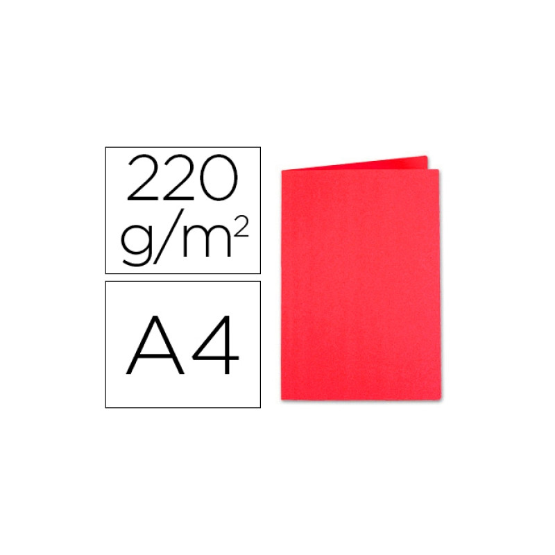 Exacompta Chemise Carton 24x32cm Rouge 220g 410012E
