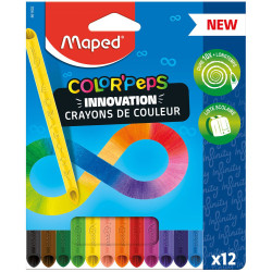 Maped Crayons de couleur Color'Peps Infinity 12 pièces