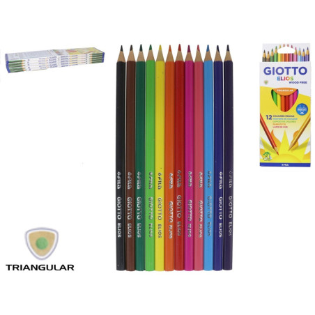 Giotto Crayons de Couleur Étui 12 275800
