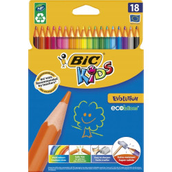 Bic Kids Crayons de Couleur Étui 18 GM Evolution 937513