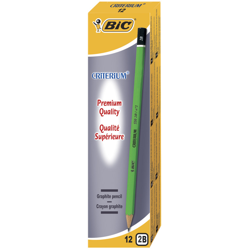 BIC Crayon Critérium 2B Boîte de 12 550_2B