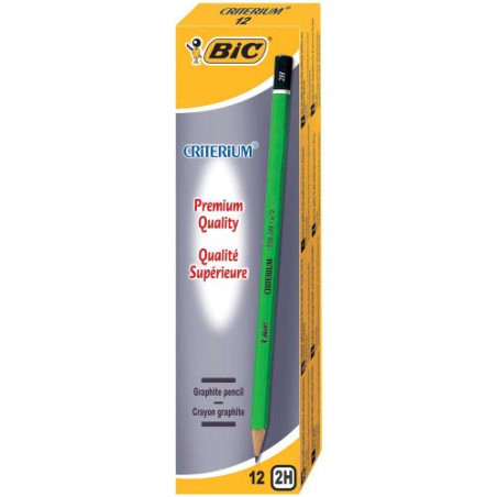 BIC Crayon Graphite Criterium 2H Boîte 12