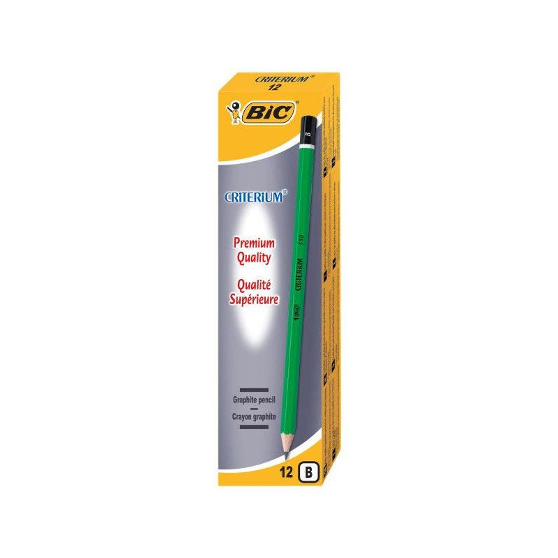 BIC Crayon Graphite Criterium B Boîte 12 550_B