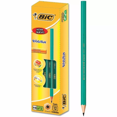BIC Crayon Noir Evolution HB Boîte de 12