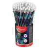 Maped Crayon noir HB Deepsea avec gomme 851810