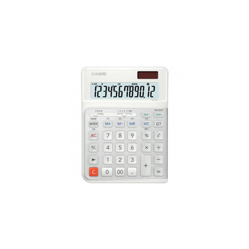 Casio Calculatrice de Bureau DE-12E 12 Chiffres CADE12EWEWAEP