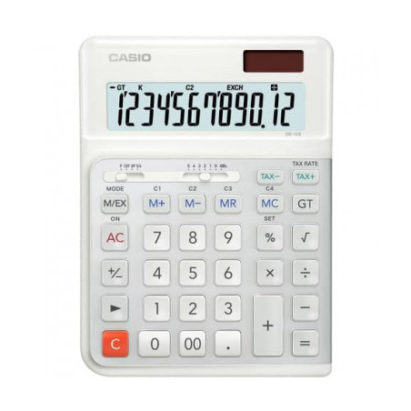 Casio Calculatrice de Bureau DE-12E 12 Chiffres CADE12EWEWAEP